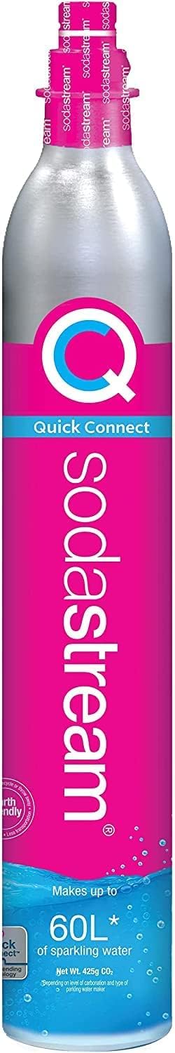 SodaStream - CO2 Cylinder for Sparkling Water Maker, Quick Connect Gas system, Makes 60 Litres Fizzy Drinks