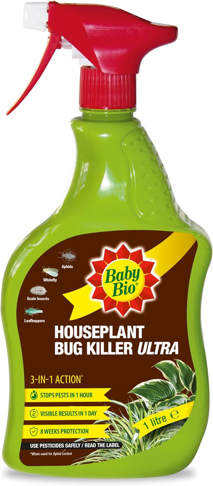 Baby Bio Houseplant Bug Killer Ultra - Fast-Acting Bug Killer Spray