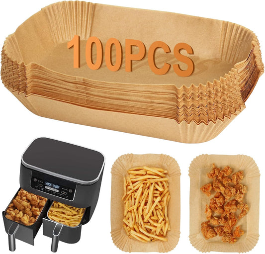 100pcs Air Fryer Liners for Ninja Dual, Air Fryer
