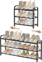 ENJOYBASICS Expandable Shoe Rack, 3 Tier Adjustable Shoe Organizer Shelf for Closet