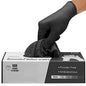 PANKTI Black Nitrile Disposable Gloves - Latex-Free, Powder-Free, Pack of 100, Strong and Puncture (Large)