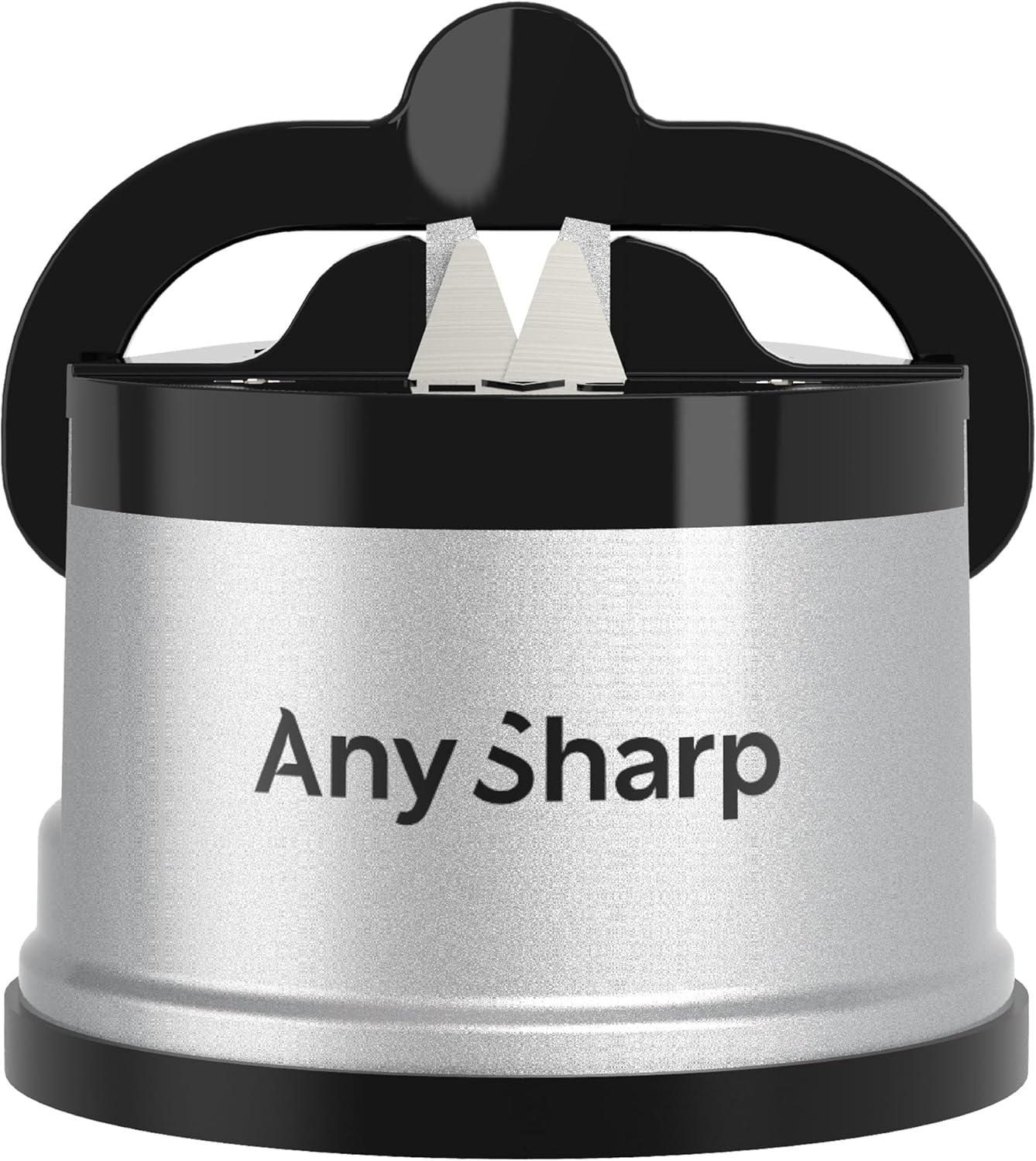 AnySharp Knife Sharpener, Hands-Free Safety, PowerGrip Suction, Safely Sharpens All Kitchen Knives