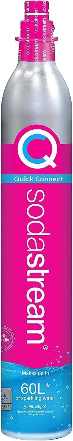 SodaStream - CO2 Cylinder for Sparkling Water Maker, Quick Connect Gas system, Makes 60 Litres Fizzy Drinks