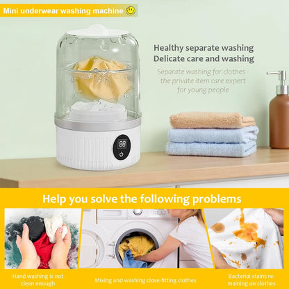 Portable Washing Machine, Underwear Washer 1.2 L capacity