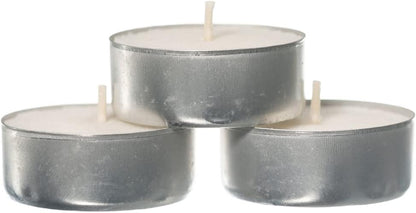 Prices Patent Candles White Tealights Bag, Pack of 50, Wax, l x 3.8cm w x 1.8cm h, Unscented