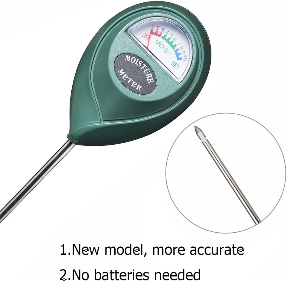 XLUX Soil Moisture Meter, Plant Water Monitor, Hygrometer Sensor for Gardening, Farming
