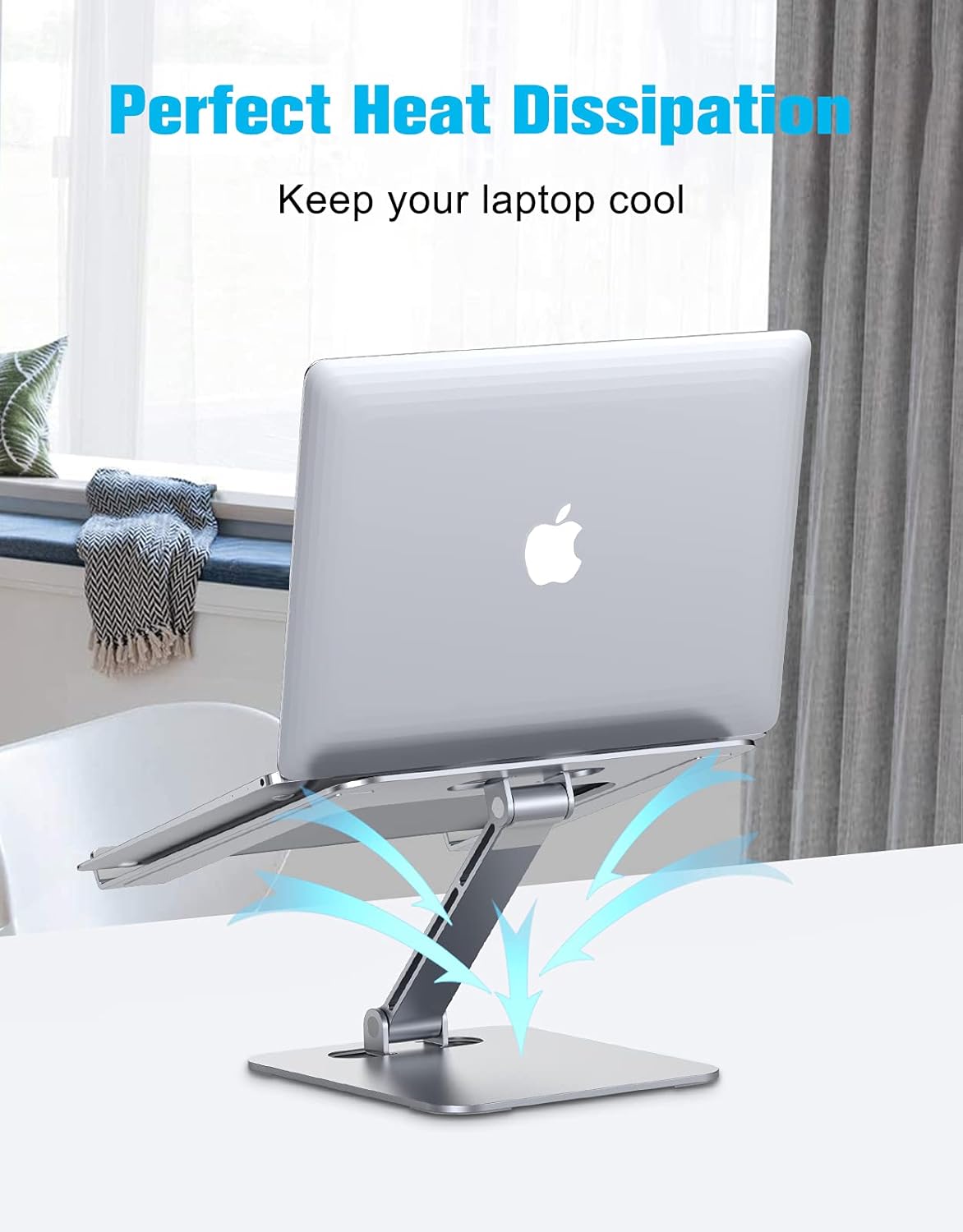 Babacom Laptop Stand, Ergonomic Foldable Computer Stand with Adjustable Height