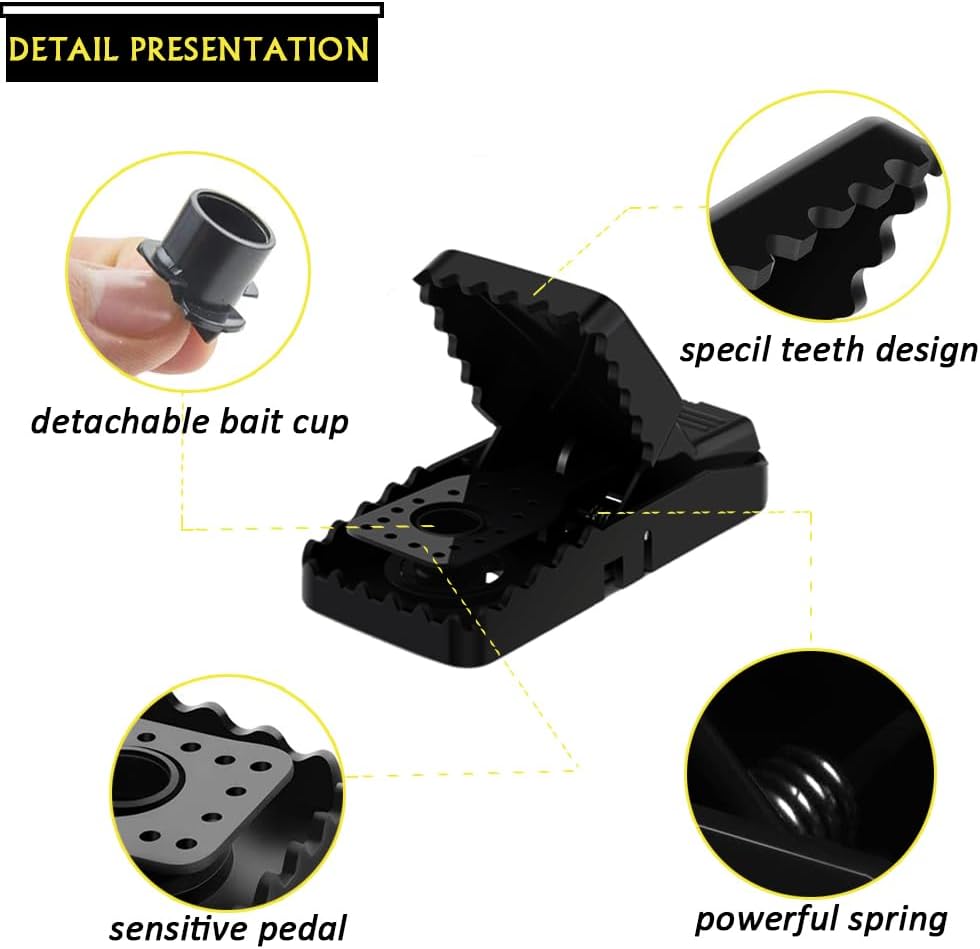 Mouse Traps Mice Traps, 6 Pack Mouse Traps For Indoors That Kill Instantly, Rodent Trap