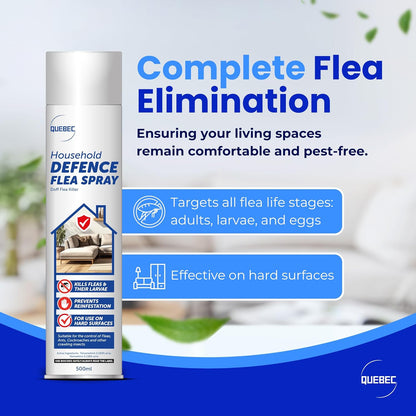 Quebec Household Flea Spray for the Home – Powerful Flea & Pest Control for Home