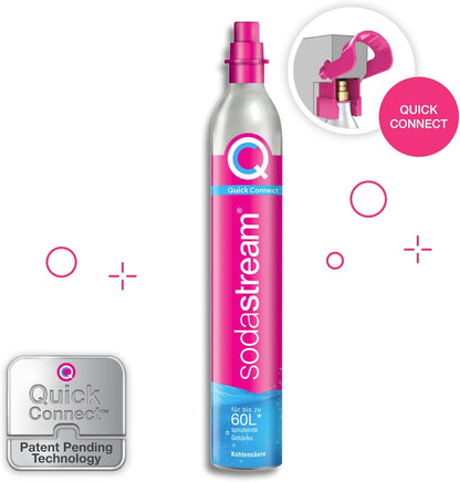 SodaStream - CO2 Cylinder for Sparkling Water Maker, Quick Connect Gas system, Makes 60 Litres Fizzy Drinks