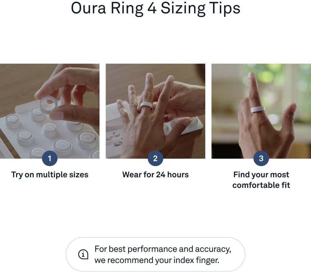 Oura Ring 4 Sizing Kit - Size Before You Buy Oura Ring 4 - Unique Sizing