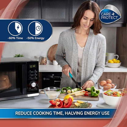 Care+Protect Microwave Plate Cover - Microwave Ventilated Covers - Ideal for Microwave Cooking