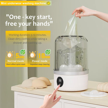 Portable Washing Machine, Underwear Washer 1.2 L capacity