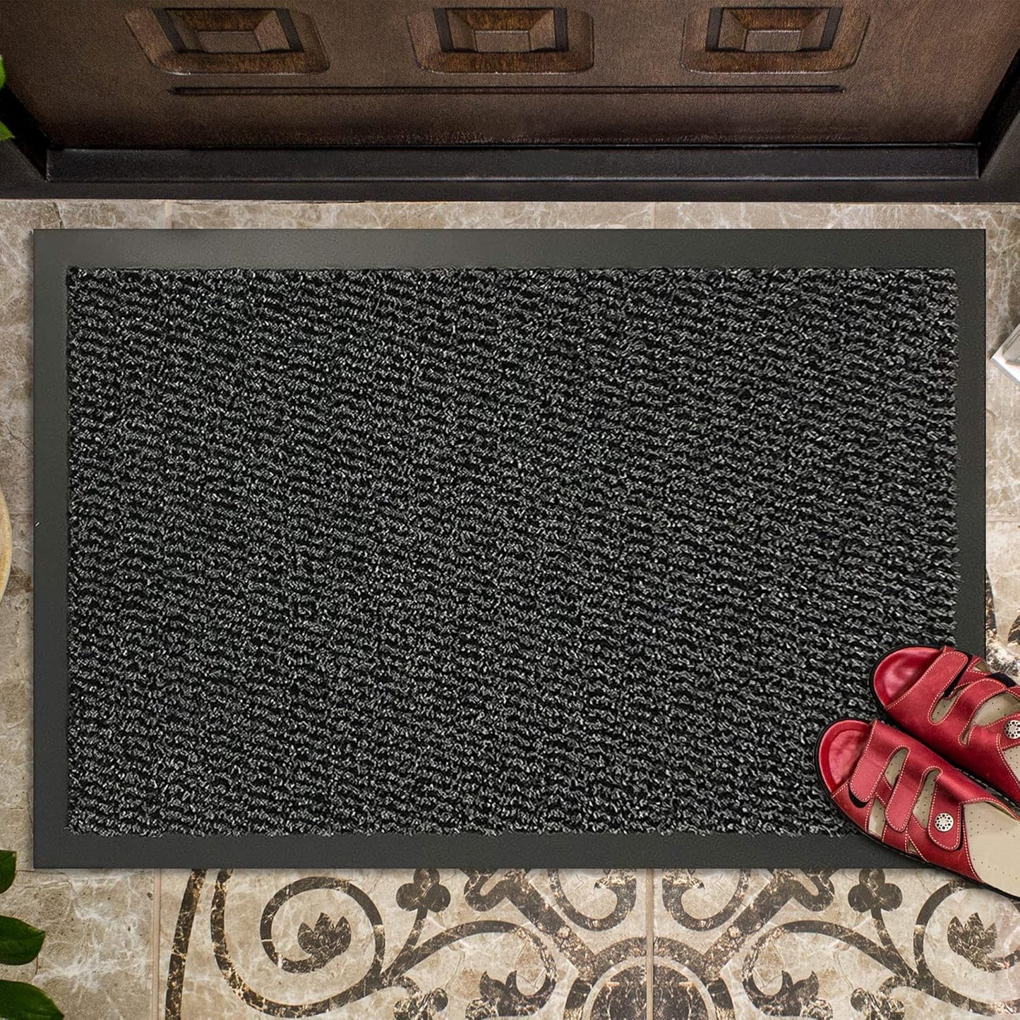 GULLAMBO Door Mats Indoor – Absorbent, Non-Slip Indoor Door Mat for Back & Front Door