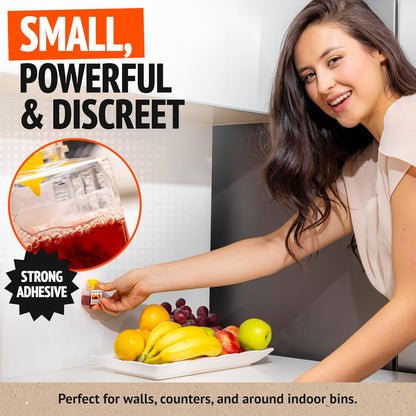 Super Ninja Fruit Fly Trap - 4 pack, Highly Effective Fruit Fly Killer for Home & Kitchen