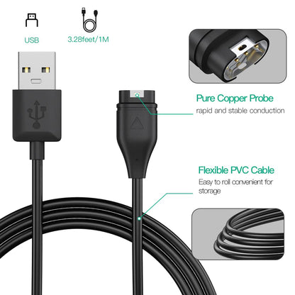 AWINNER Compatible for Garmin Watch Charger Cable