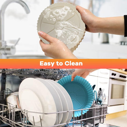 Air Fryer Silicone Pot, 2 Pack Reusable Airfryer Liners, Air Fryer Accessories
