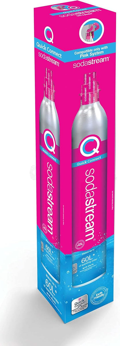 SodaStream - CO2 Cylinder for Sparkling Water Maker, Quick Connect Gas system, Makes 60 Litres Fizzy Drinks