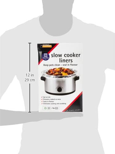 Toastabags Slow Cooker Plastic Liner (Pack of 25) Transparent, Packing May Vary