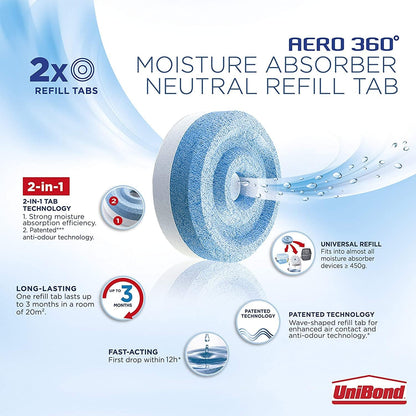 Unibond Aero 360 Neutral Refill Pk2
