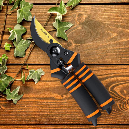 Premium Titanium Garden Secateurs - Professional Bypass Pruning Shears for Plants, Hedges, and Flowers
