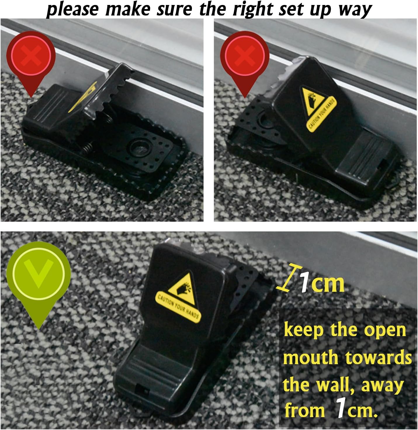 Mouse Traps Mice Traps, 6 Pack Mouse Traps For Indoors That Kill Instantly, Rodent Trap