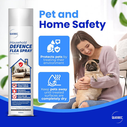 Quebec Household Flea Spray for the Home – Powerful Flea & Pest Control for Home