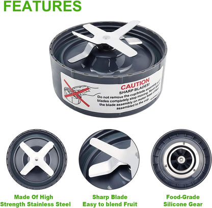 Replacement Extractor Blade, Grey, Fit for NutriBullet 600w / 900w Pro Extctor Blade