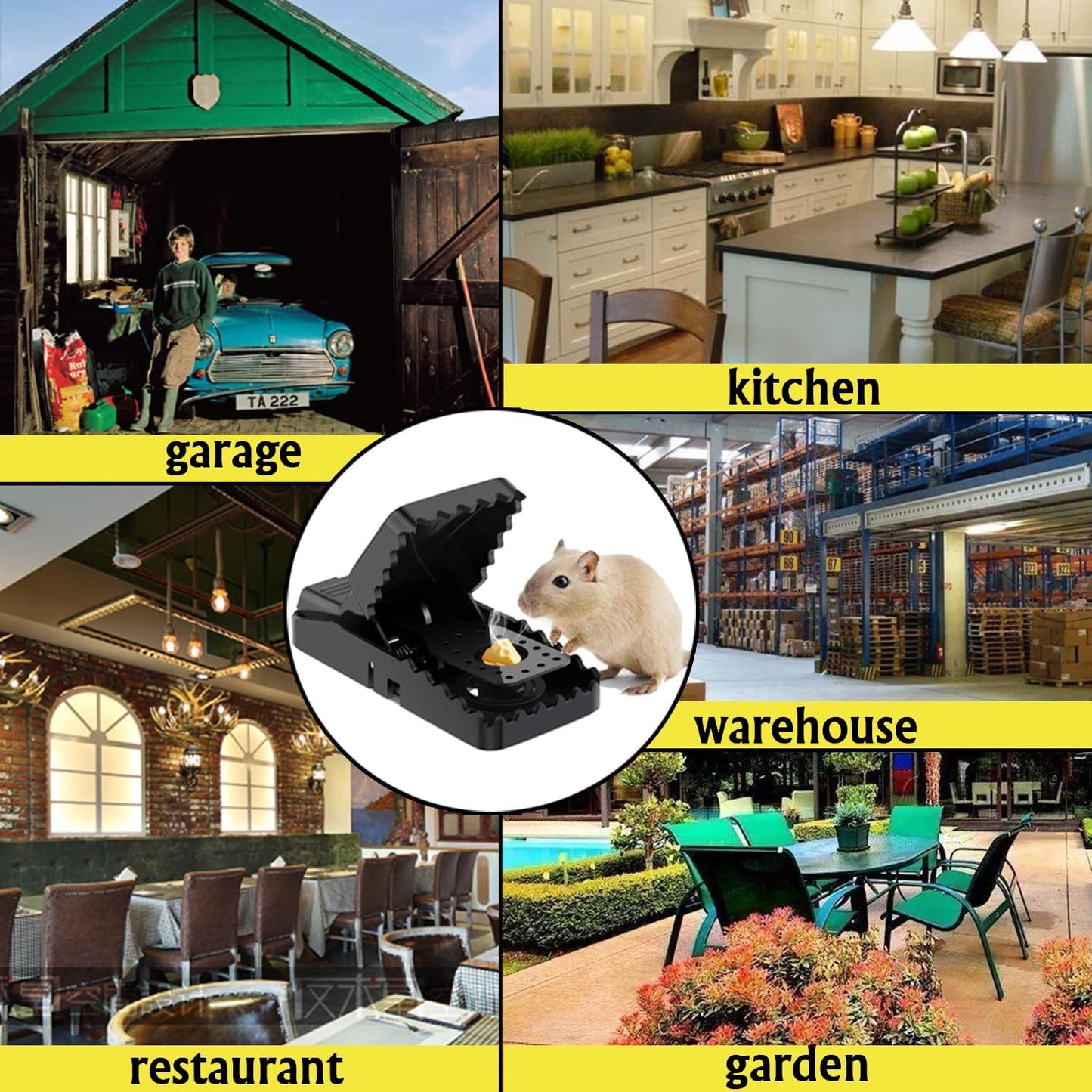 Mouse Traps Mice Traps, 6 Pack Mouse Traps For Indoors That Kill Instantly, Rodent Trap