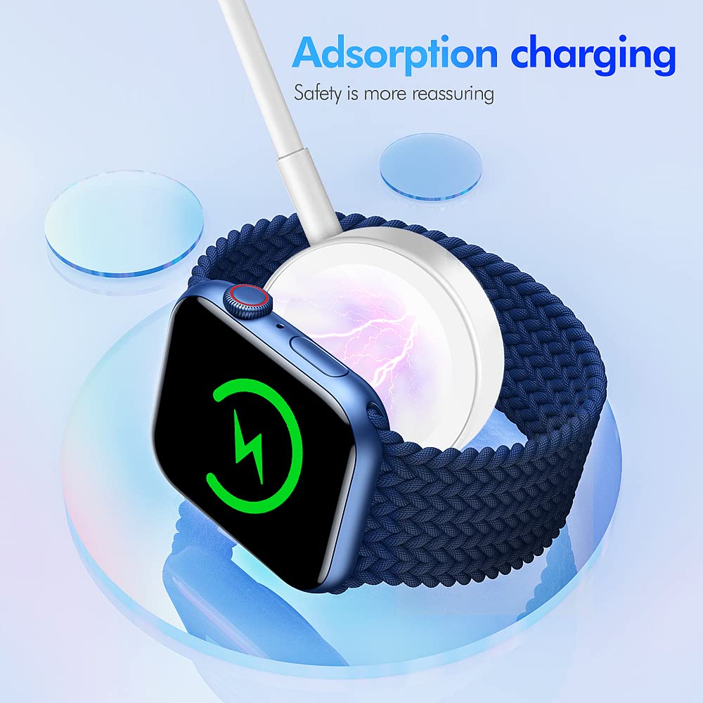 ACDMQ Watch Charger [apple MFi Certified] Fast Wireless Magnetic Cable Portable Cord Compatible