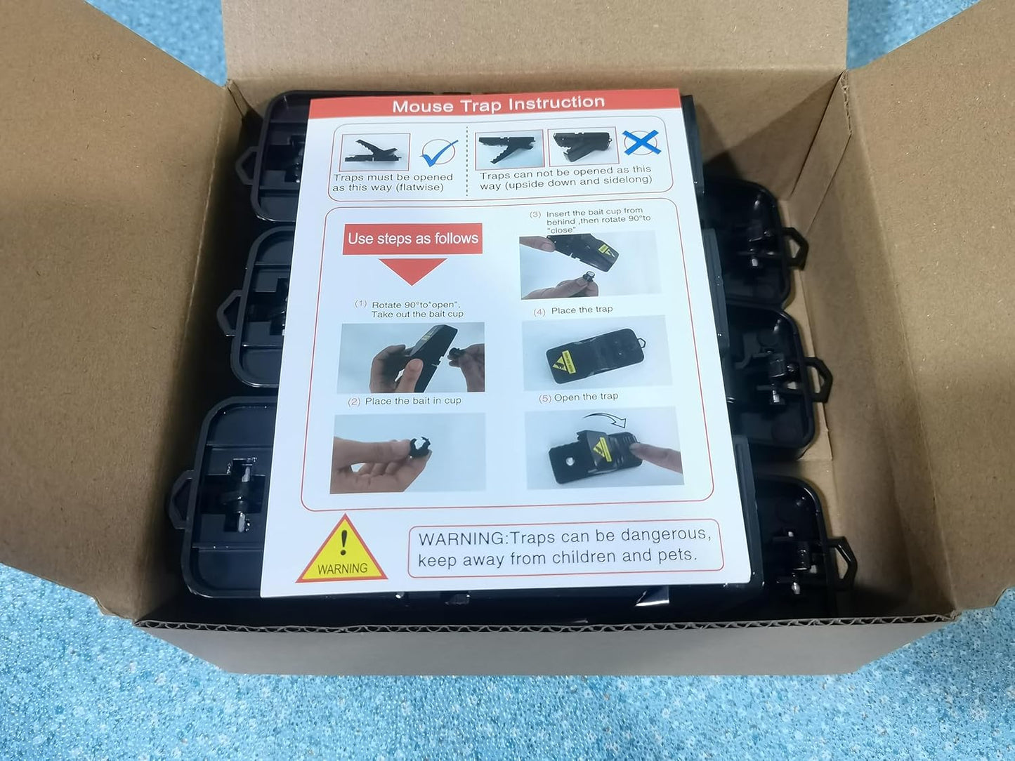 Mouse Traps Mice Traps, 6 Pack Mouse Traps For Indoors That Kill Instantly, Rodent Trap