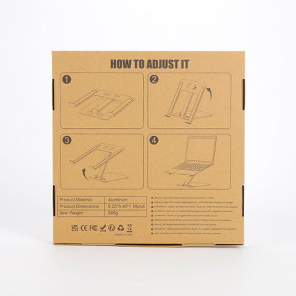 Babacom Laptop Stand, Ergonomic Foldable Computer Stand with Adjustable Height